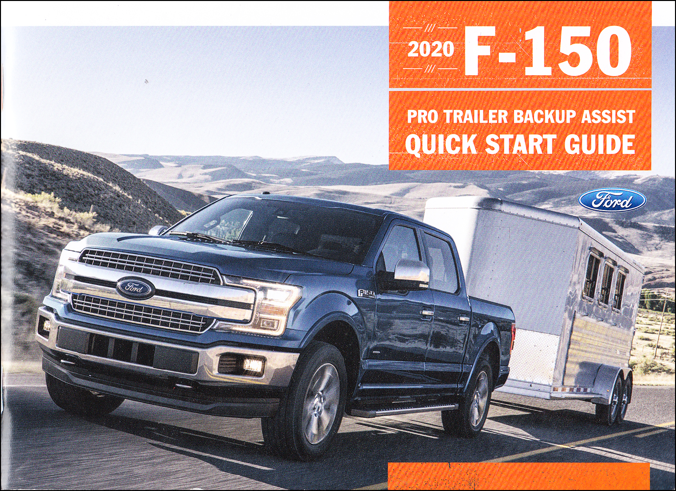 2020 Ford F-150 Trailer Backup Assist Owner's Manual Supplement Original