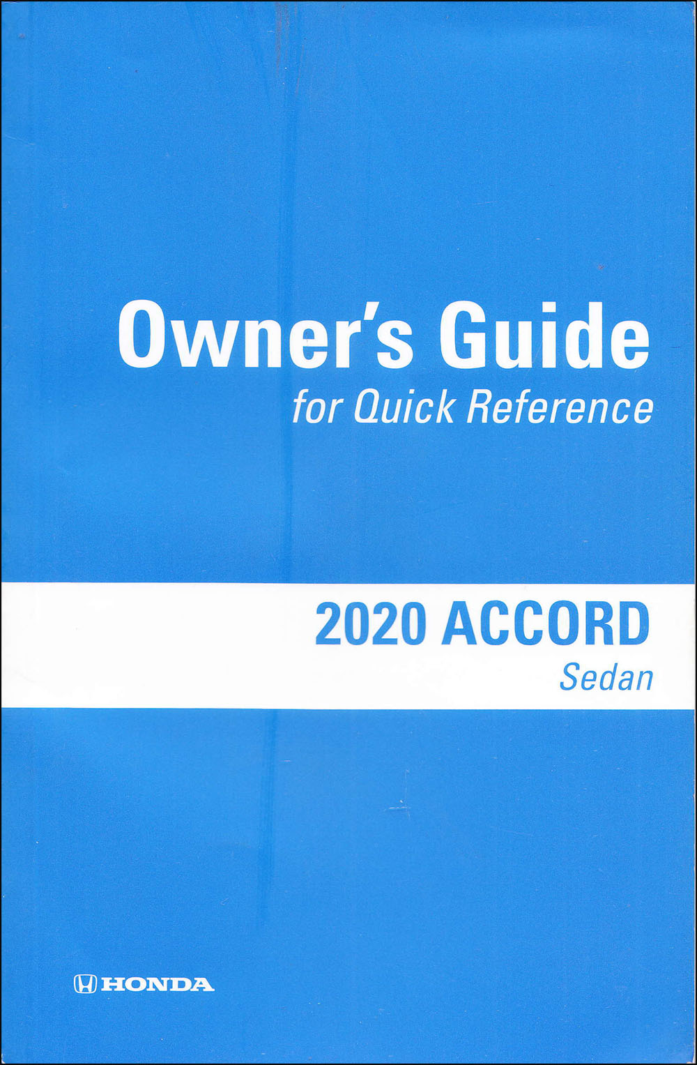 2020 Honda Accord Sedan Owner's Manual Original