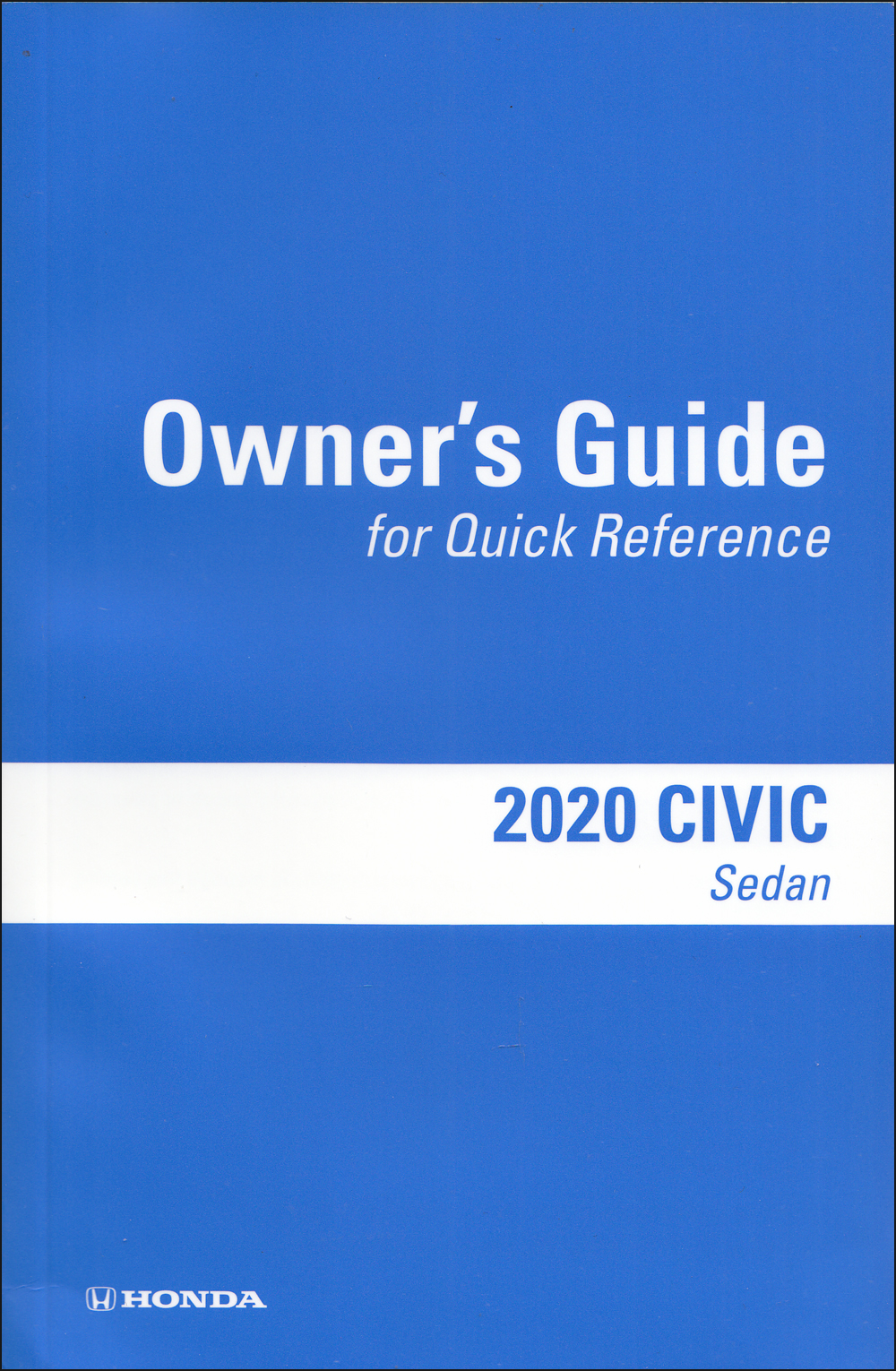 2020 Honda Civic Sedan Owner's Guide Manual Original