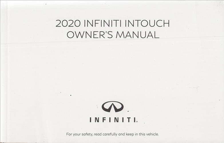 2020 Infiniti InTouch Navigation System Owner's Manual Original