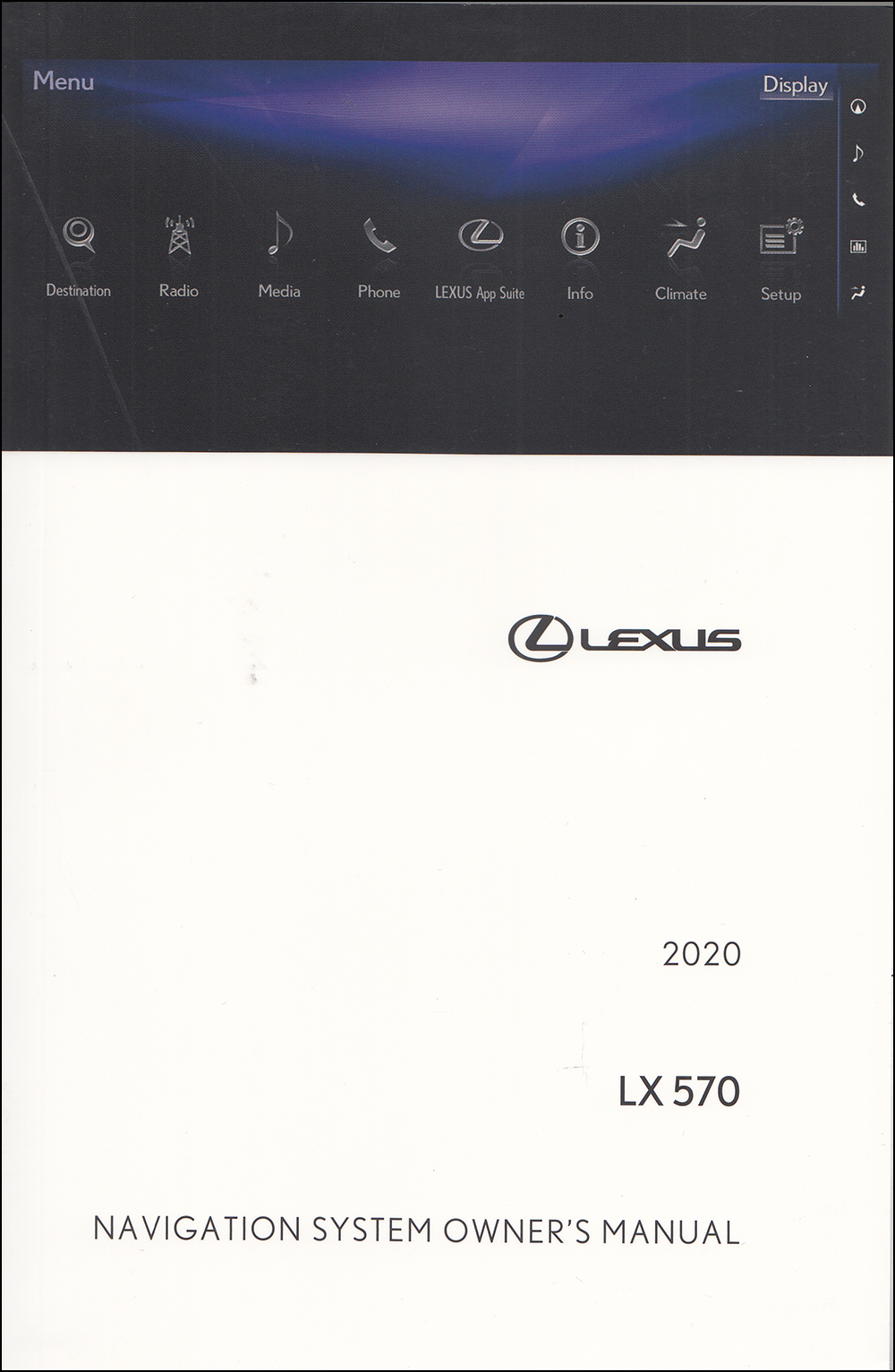 2020 Lexus LX 570 Navigation System Owners Manual Original