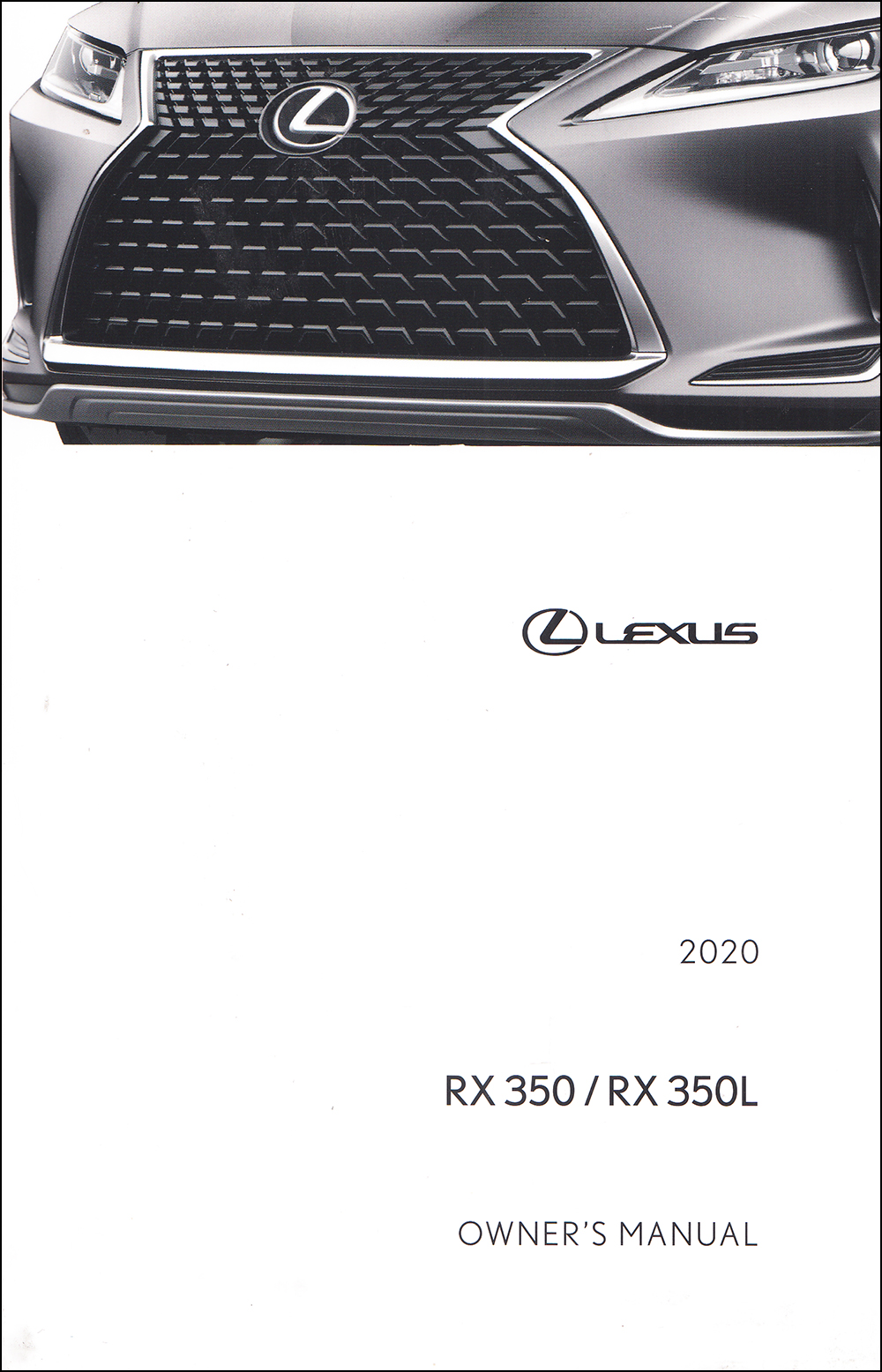 2020 Lexus RX 350 and RX 350L Owner's Manual Original