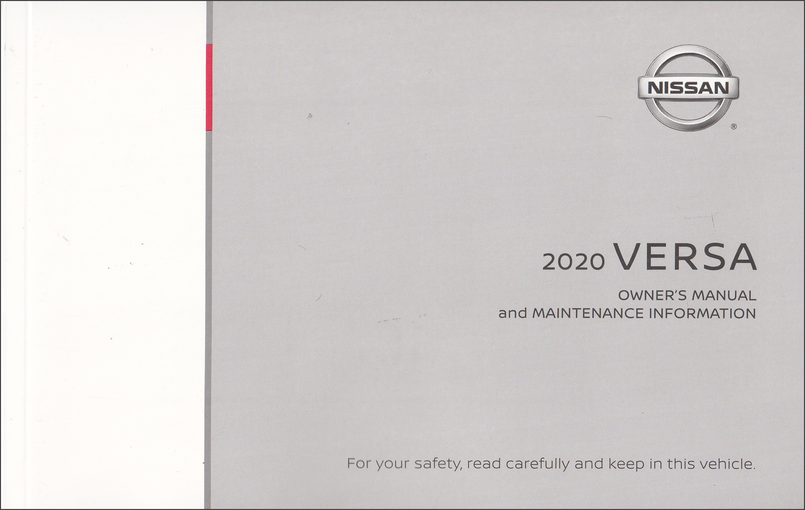 2020 Nissan Versa Sedan Owner's Manual Original