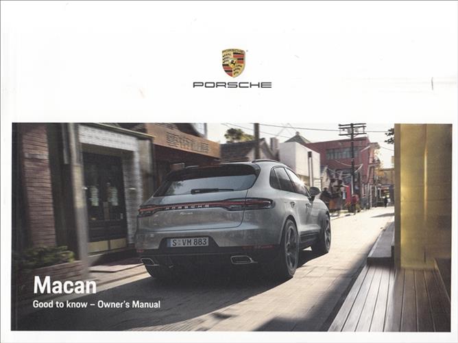 2020 Porsche Macan Owners Manual Original