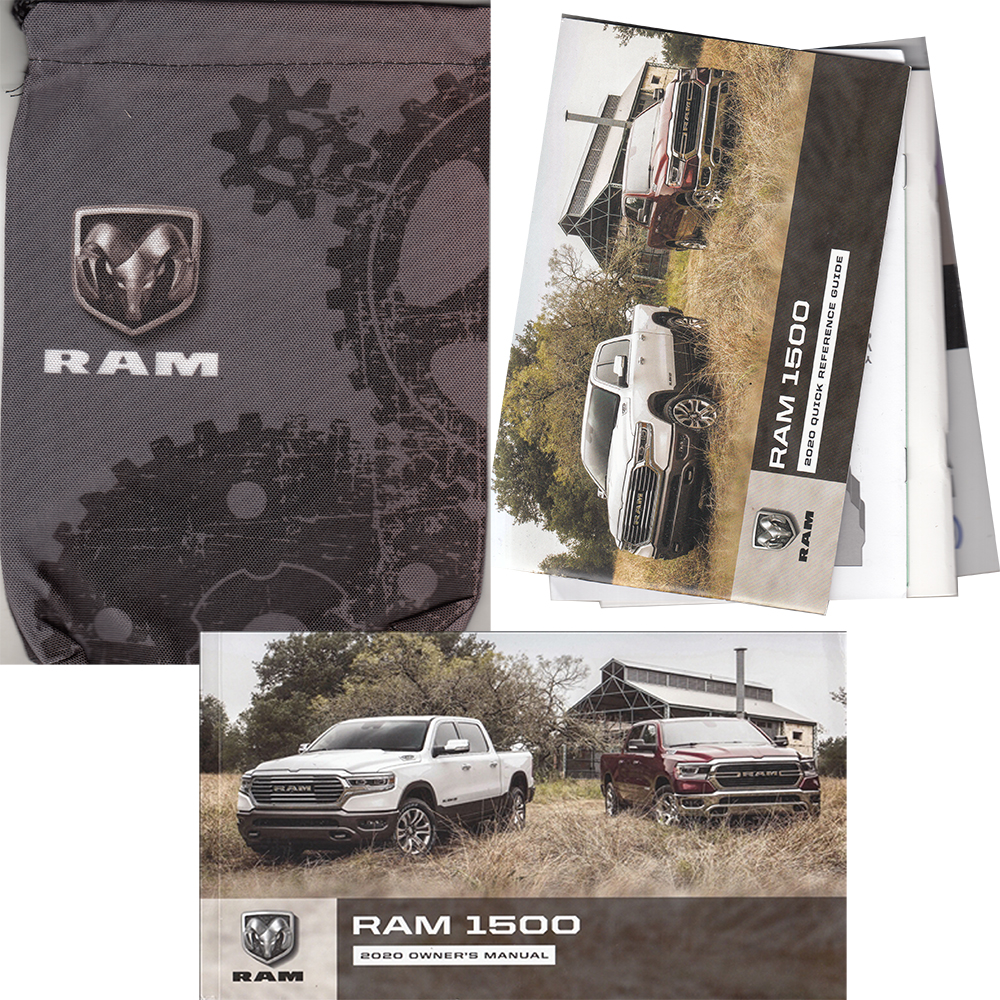2020 Ram Truck 1500 DT Owner's Manual Original Package - Extended 504-page version