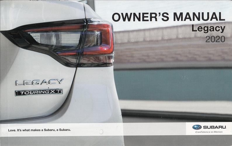 2020 Subaru Legacy Owner's Manual Original