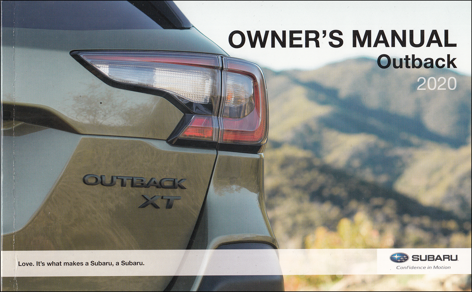 2020 Subaru Outback Owner's Manual Original