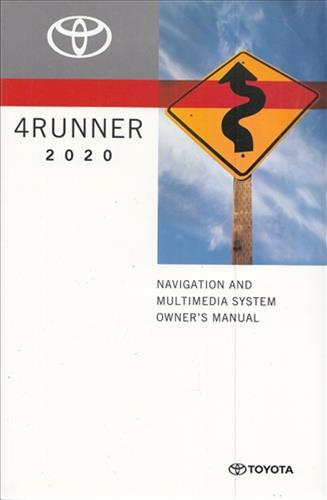 2020 Toyota 4Runner Navigation System Owners Manual Original