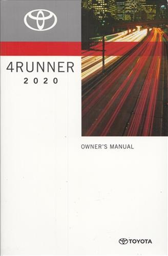 2020 Toyota 4Runner Owner's Manual Original