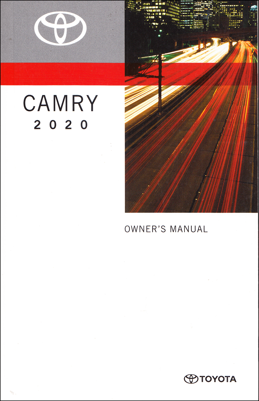 2020 Toyota Camry Owners Manual Original - Gas models