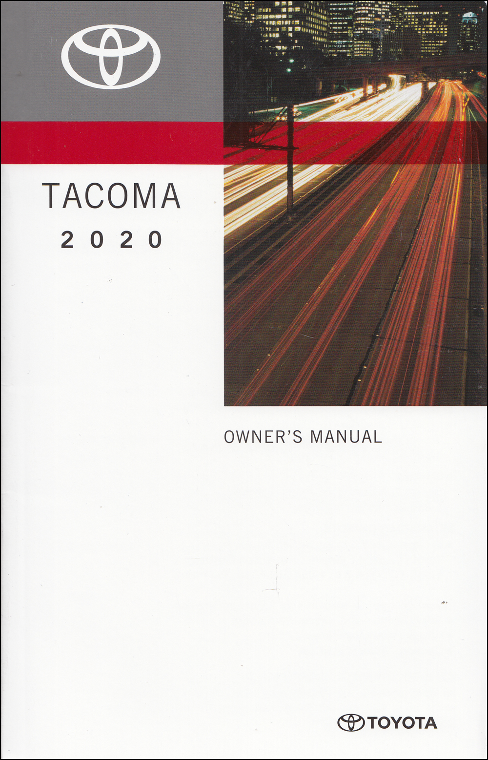2020 Toyota Tacoma Owners Manual Original