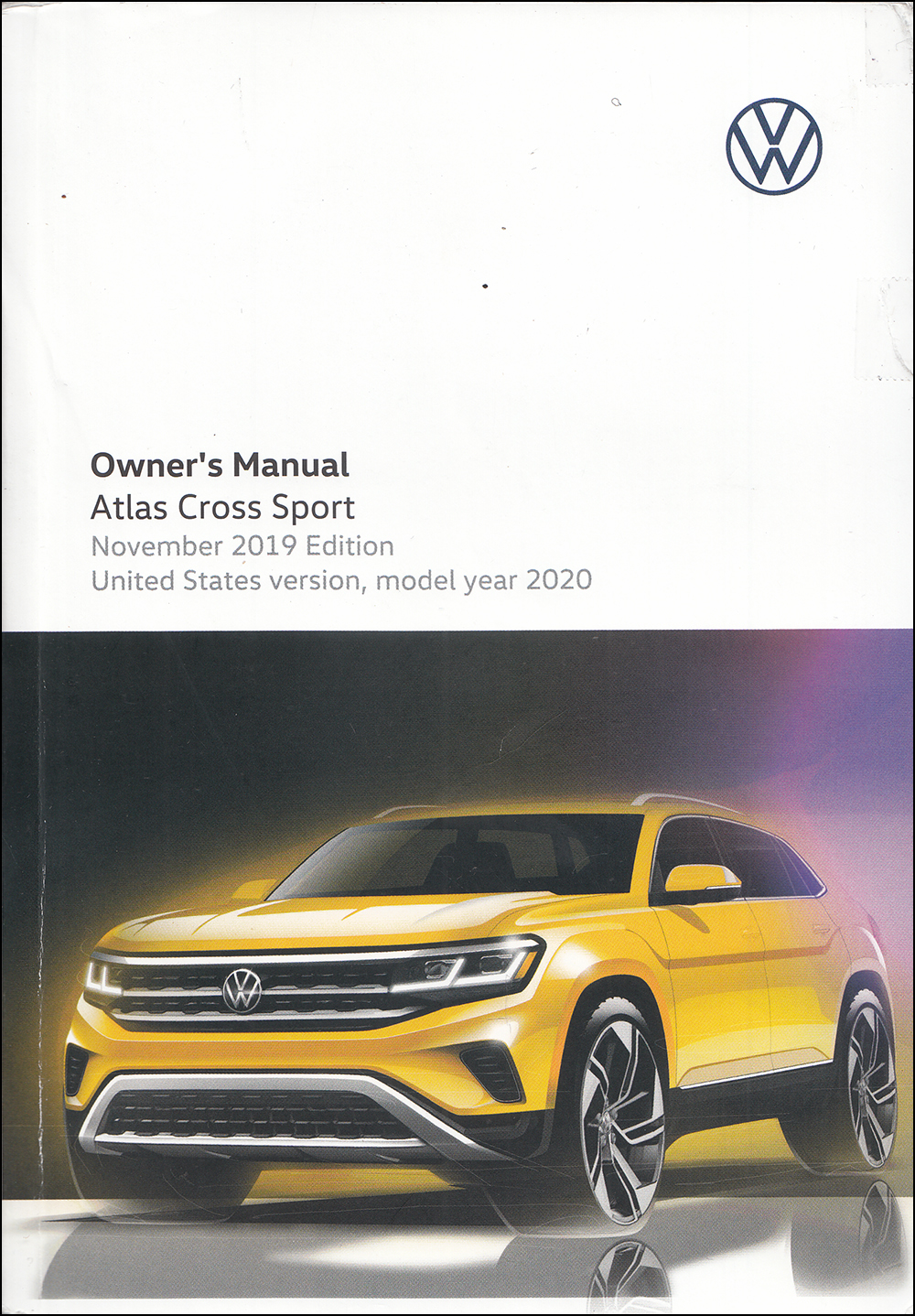 2020 Volkswagen Atlas Cross Sport Owner's Manual Original