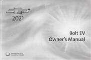 2021 Chevrolet Bolt EV Owner's Manual Original