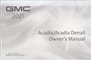 2021 GMC Acadia Owner's Manual Original