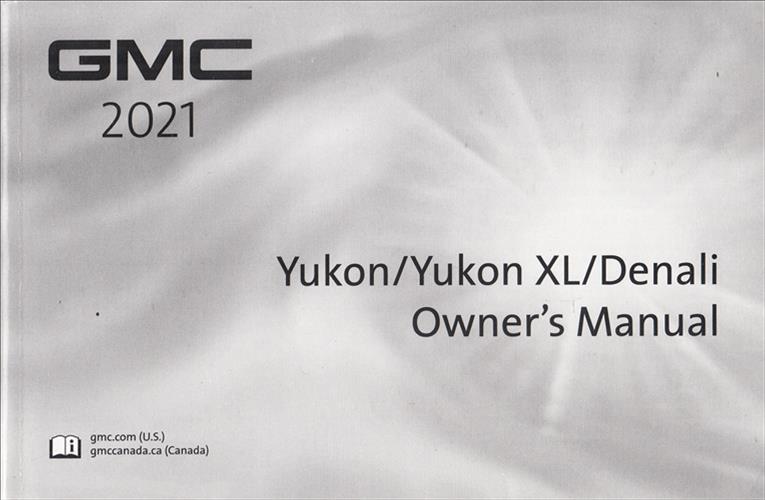 2021 GMC Yukon Owner's Manual Original