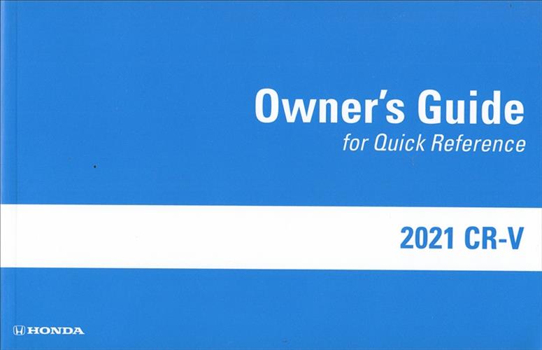 2021 Honda CR-V Owner's Manual Original gas