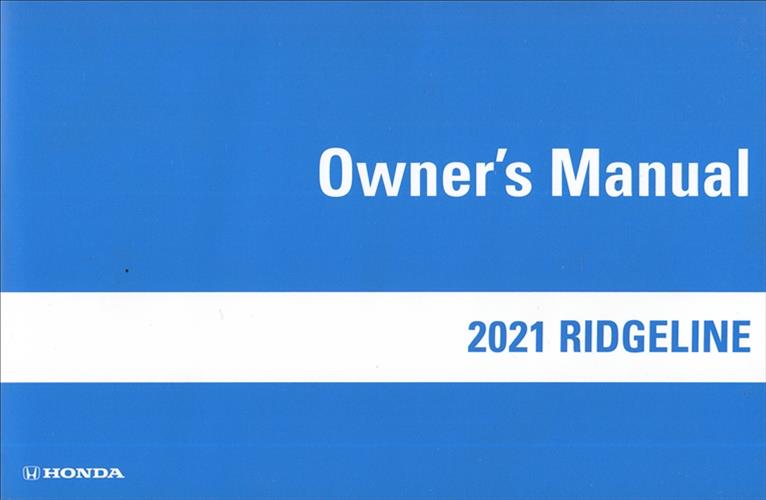 2021 Honda Ridgeline Owner's Manual Original
