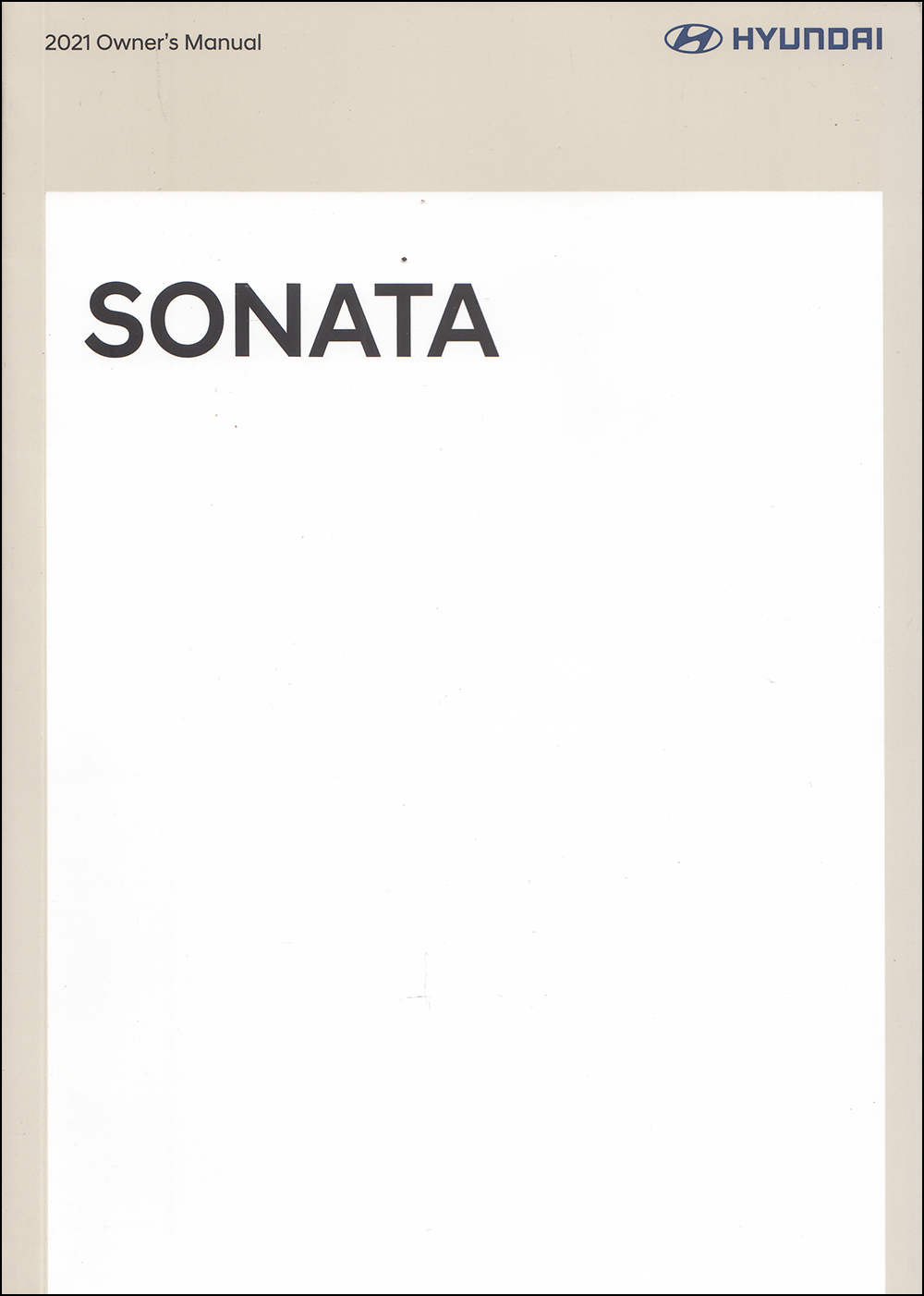 2021 Hyundai Sonata Owner's Manual Original