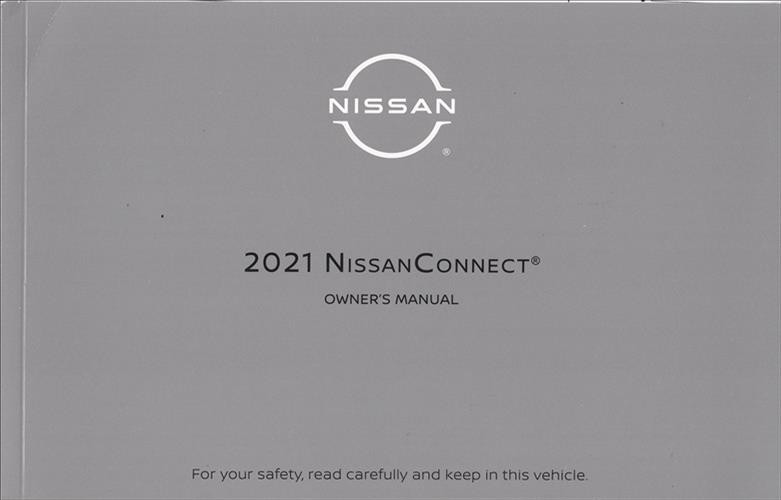 2021 Nissan Connect Navigation System Owners Manual Original Altima Kicks Maxima Murano NV200 Qashqai Rogue Sport Sentra Versa 