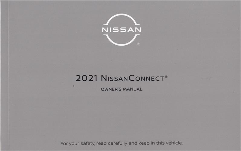 2021 Nissan Titan & Rogue Connect Navigation System Owners Manual Original