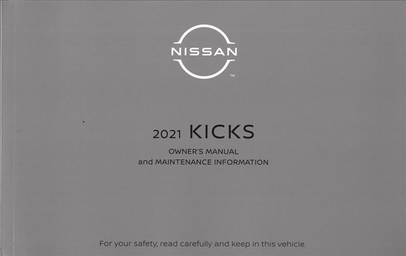 2021 Nissan Kicks Owner's Manual Original