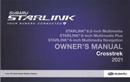 2021 Subaru Crosstrek Gas Starlink Navigation & Multimedia System Owner's Manual Original