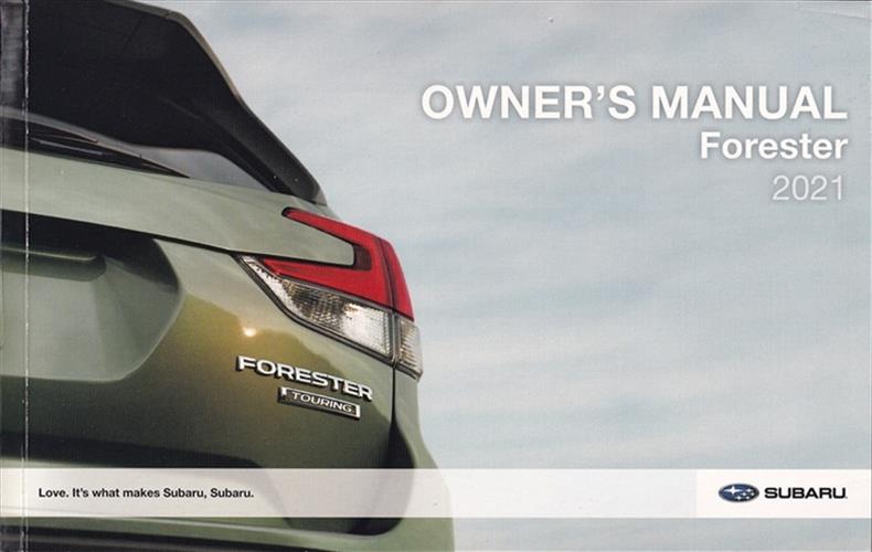 2021 Subaru Forester Owner's Manual Original