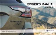 2021 Subaru Outback Owner's Manual Original