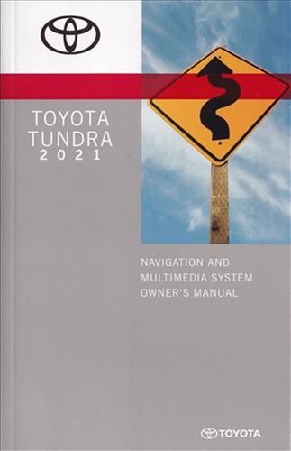 2021 Toyota Tundra Navigation System Owners Manual Original