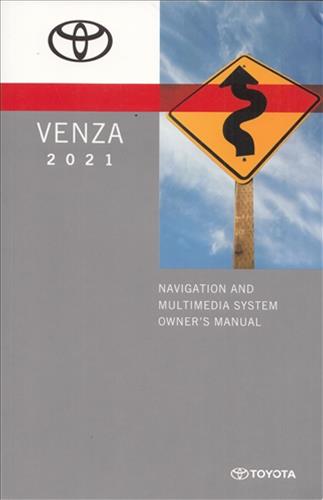 2021 Toyota Venza Navigation System Owners Guide Original