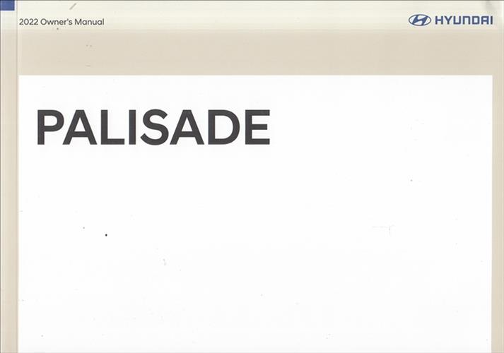 2022 Hyundai Palisade Owner's Manual Original