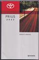 2022 Toyota Prius Owner's Manual Original