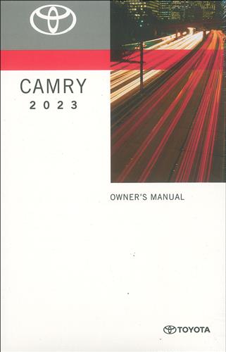 2023 Toyota Camry Owner's Manual Original - Gas Models