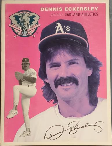 OAKLAND ATHLETICS MAGAZINE Vol. 13 No. 1 1993: Dennis Eckersley cover