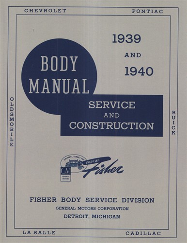 1939-1940 Oldsmobile and Pontiac Body Manual Reprint