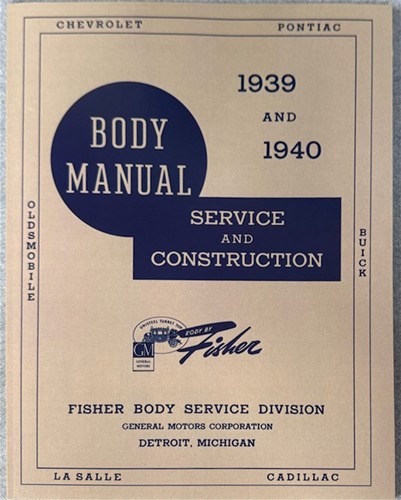 1939-1940 Buick Body Reprint Repair Manual