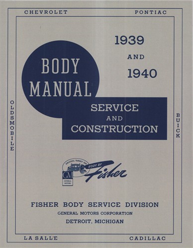 1939-1940 Buick Body Reprint Repair Manual