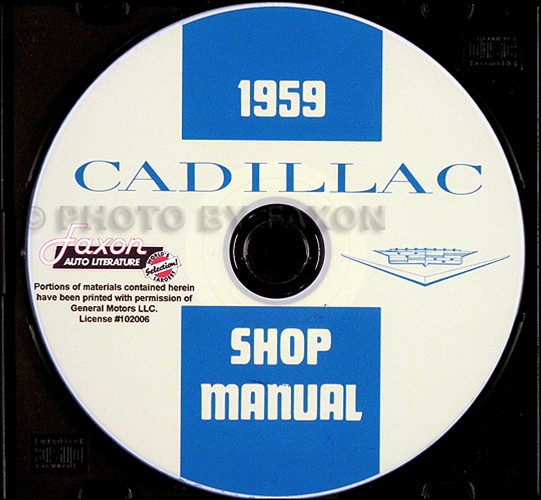 1959 Cadillac Repair Shop Manual CD-ROM