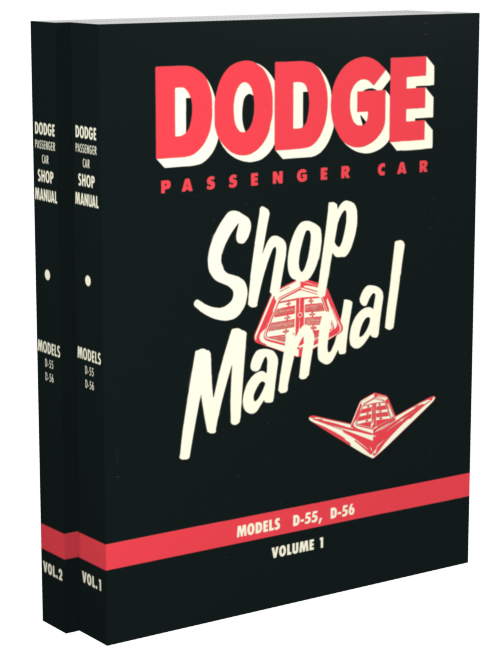 1955 Dodge Car Shop Manual Reprint 2 Volume Set