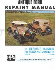 1928-1936 Ford Repaint Manual Model A AA & V8