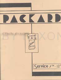 1930-1935 Packard Reprint Service Letters - updates to shop manual