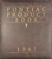 1987 Pontiac Data Book Dealer Album with Color and Upholstery Brochure Original - Small