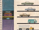 1963 Chevrolet Custom Feature Accessories Dealer Album Original