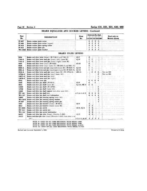 Nash Master Parts Book Advance and Special Six 1925 1926 1927 1928 1929 1930 - Picture 7 of 10