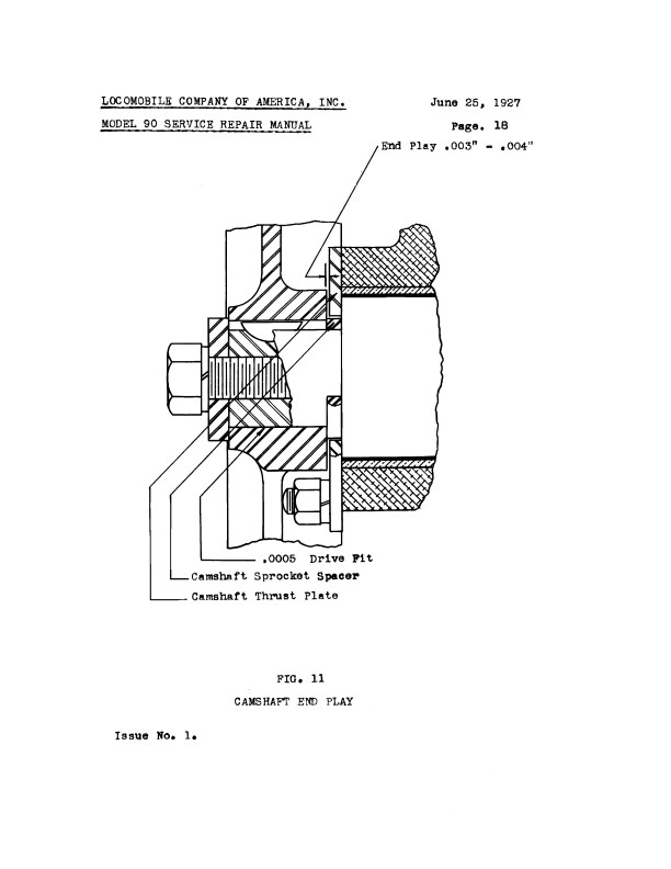 Locomobile Modello 90 Servizio Manuale 1926 1927 1928 1929 Motore Clutch Repair - Foto 6 di 9