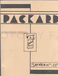 old listing for 1936-1944 Packard Reprint Service Letters