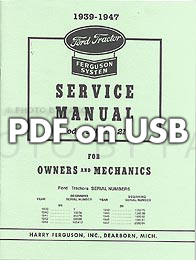 1939-1947 Ford Tractor 2N and 9N Shop Manual Set on CD
