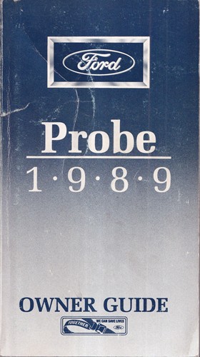 1989 Ford Probe Owner's Manual Original