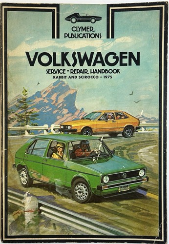 1975 only Volkswagen Rabbit and Scirocco Clymer Service-Repair Handbook