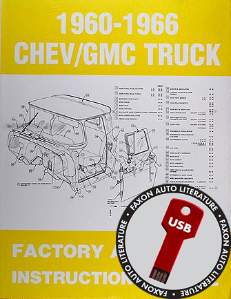 1960-1966 Chevrolet and GMC Pickup Truck Assembly Manual on USB